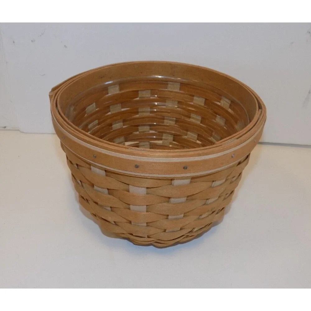 At Home Garden Flora Basket w/ Protector 2004 Hostess Longaberger ORIGINAL